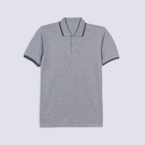 Polo en maille de coton mélangé respirant, personnalisé OEM, haute performance, anti-humidité, pour homme, idéal pour le golf en extérieur - Product Image 4