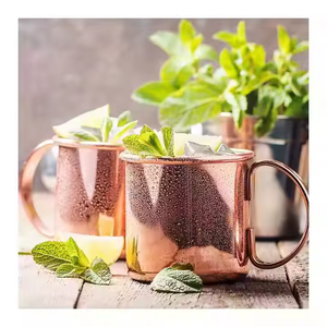 2025 Moscow Mule Copper <b>Mugs</b> Beer Cup Box Gift Set New Arrival Copper <b>Mug</b> Antique Hammered Moscow Mule <b>Mug</b> for Beer - Product Image 1