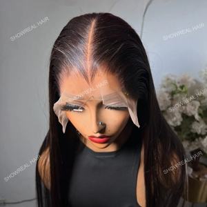 Perruques de Cheveux Humains Bruts Indiens sans Colle Ligne Frontale HD Lagos, Vente en Gros, Perruques Alignées avec Cuticules, Lisses Comme des Os, Fournisseurs de Perruques - Product Image 2