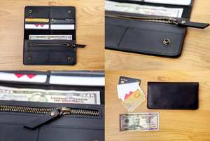 2024 Premium Designer luxe carte porte-monnaie sac à main Long cuir femmes portefeuille ouvert facile à transporter LWM-0059 Vintage antivol - Product Image 3