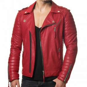 Chaqueta de Cuero de Primera Calidad 2026 para Hombre, Estilo con Cuero Vacuno 100% Original, Servicio OEM - Product Image 4