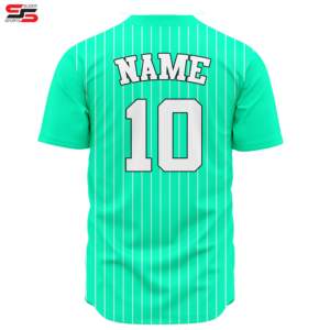 Uniforme de béisbol a rayas personalizado, venta al por mayor, liso, sublimación, diseño de logotipo, equipo, club, softball, conjunto de camisetas - Product Image 2