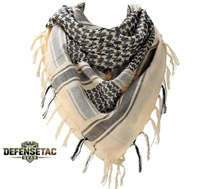 Keffiyeh Tactical Desert Scarf Neck Head Wrap with Tassel for Men Women Explore Land Cotton Shemagh - Product Image 5