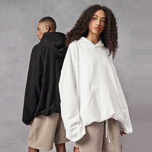 เสื้อฮู้ดดี้ทรงบ็อกซี่แบบสวม ไม่มีเชือกผูก รุ่นคัสตอม วินเทอร์ 2026 ผ้าฟลีซ 280 กรัม ผ้าฝ้าย 100% ทรงปกติ ระบายอากาศได้ดี แบบโอเวอร์ไซส์ พิมพ์ลาย DTG  รับผลิตแบบ OEM สำหรับทุกเพศ - Product Image 2