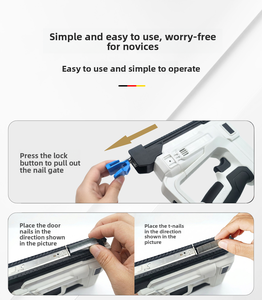 Clavadora Neumática Inalámbrica Profesional, <span class=keywords><strong>Grapadora</strong></span> a Batería con Carga Rápida para Bricolaje, Mejoras del Hogar y Carpintería - Product Image 5