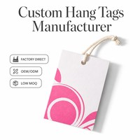 Étiquettes en papier personnalisées, étiquettes suspendues avec logo, étiquettes personnalisées, impression géométrique, carton, étiquettes de marque de vêtements de mode, vente en gros