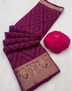 Bán Buôn <span class=keywords><strong>Viscose</strong></span> Georgette Lụa <span class=keywords><strong>Saree</strong></span> Với Cao Cấp <span class=keywords><strong>Viscose</strong></span> Dệt Lụa Vải Chất Lượng Cao Cấp Cao Cấp - Product Image 4