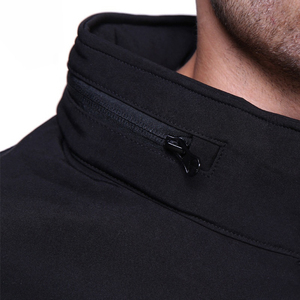 Veste de chasse unisexe printemps, style urbain, en toile, col montant, à capuche, softshell, respirante, imperméable, séchage rapide, logo frontal - Product Image 6