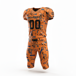 Conjunto de Uniforme de Fútbol Americano Sublimado Personalizado, Camiseta y Pantalones - Product Image 3