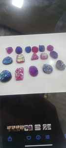 Cristales Naturales de Calidad AAA, Cabujones de Cristal Coloridos Sueltos para Joyería, Mezcla de Colores y Formas - Product Image 5