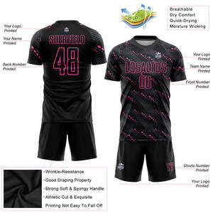 Venta al por mayor de uniformes de fútbol para hombres, conjuntos de camisetas de fútbol, ropa de equipo personalizada, ropa deportiva de alto rendimiento, kits de Club Escolar listos para el juego - Product Image 5
