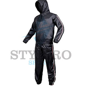 Traje de sauna de entrenamiento de gimnasio para hombres para entrenamiento de correr y ropa de sudoración - Product Image 5