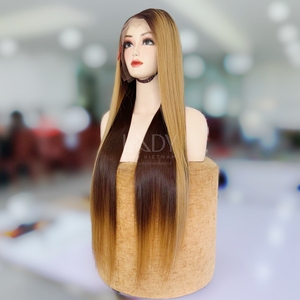 Peluca de encaje frontal HD de cabello humano vietnamita precio al por mayor pelucas de un donante de alta calidad de color recto de hueso sedoso - Product Image 2