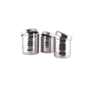 Hammered <b>Stainless</b> <b>Steel</b> Airtight <b>Food</b> Storage <b>Container</b> Top Table Kitchen Canister Set Storage Boxes & Bins for Box Packing - Product Image 4