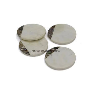 Ensemble de 6 sous-verres en marbre modernes de haute qualité pour café, thé ou table de cuisine - Product Image 5