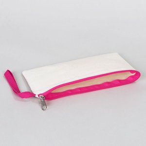 Estuche de Lona de Algodón de Lujo con Cremallera para Estudiantes, Bolsa de Tela de 8x4 Pulgadas, Embalaje de Regalo para Programa de Fidelización, Cosméticos - Product Image 4