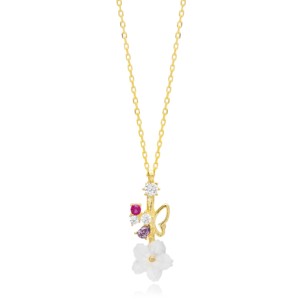 Collier avec pendentif en forme de fleur, bijoux faits à la main, vente en gros, pendentif en argent sterling 925 - Product Image 4