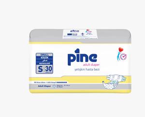 PINE Couches-culottes jetables en coton pour adultes, protection anti-fuites, respirantes, absorption 100gr, 30 pièces, pour incontinence, taille XL - Product Image 2