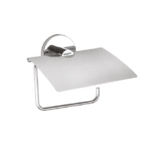 Sipco Conti 806A Porte-papier hygiénique moderne Rabat Finition de surface en acier inoxydable Forme carrée pour la maison Salle de bain Plastique - Product Image 1