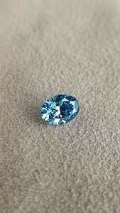 Diamante cultivado en laboratorio de 1 quilate, corte ovalado, color azul intenso, para la fabricación de anillos, certificado por IGI, proveedor de diamantes sueltos de lujo a bajo precio. - Product Image 4