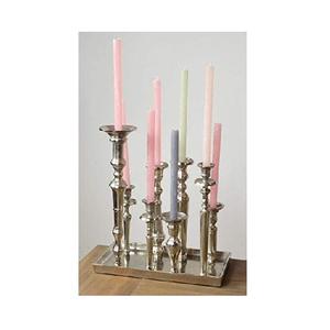 Plateau de chandelier écologique en aluminium fini rugueux personnalisé pour table de décorations de fête de mariage et de Noël - Product Image 2