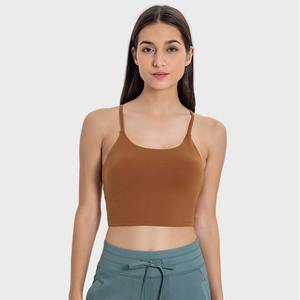 Hot New Ladies Fitness Crop Top avec soutien-gorge de sport intégré Style simple Respirant et Options de logo personnalisé - Product Image 6