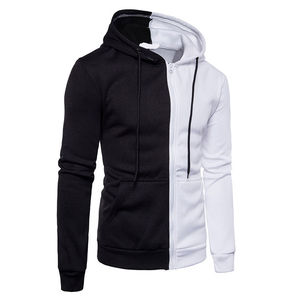 Sudaderas con capucha deportivas informales de manga larga para hombre de alta calidad, venta al por mayor, sudaderas con capucha de Invierno Polar con logotipo personalizado y cremallera de estilo liso - Product Image 2