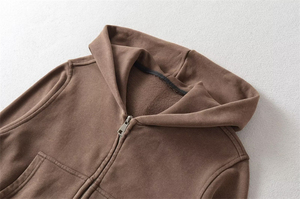 Oem Custom logo High Quality Print Embroidery Vintage Cropped Hoodies Wholesale Cropped Zip Women Hoodies - Product Image 5