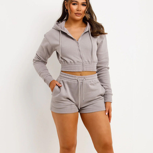 Haut à capuche décontracté surdimensionné pour femme, personnalisé, lourd, ajustable, à cordon, pour le fitness, la salle de sport, le sport - Product Image 4