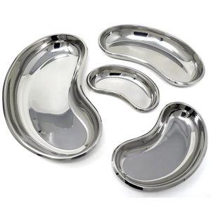 Plateau de rein en acier inoxydable plat réutilisable plat de rein bonne qualité en acier inoxydable creux vaisselle Instruments chirurgicaux - Product Image 2