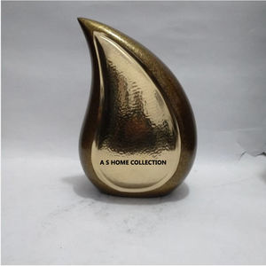 Urnes souvenir de luxe larme pour cendres argent plaqué luxe brillant poli de haute qualité ensemble funéraire de 2 urnes de crémation - Product Image 6