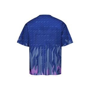 เสื้อยืดถักโอเวอร์ไซส์สำหรับผู้ชายเสื้อผ้าแนวสตรีทผ้าคอตตอน100% โอเวอร์ไซส์กำหนดได้เอง - Product Image 2