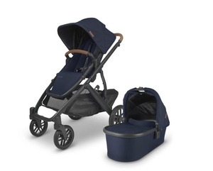 Meilleure offre pour poussette convertible V2 avec cadre en bois, design pliable, système simple à double, nacelle, siège pour tout-petit, protection contre les insectes et la pluie - Product Image 1