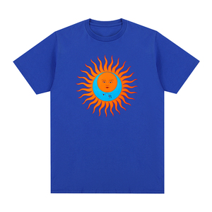 Camiseta de verano para hombre con logotipo personalizado 100% algodón transpirable Drop Shoder diseño de fitness de gran tamaño camisas con patrón impreso - Product Image 5