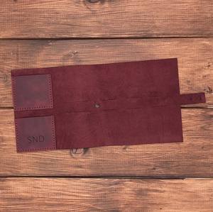 Bolsa de Viaje Organizadora de Cables de Cuero Genuino de Lujo, Impermeable y Resistente a Golpes, para Almacenamiento Diario de Cables de Cargador USB, Proveedor OEM LCO-0044 - Product Image 3