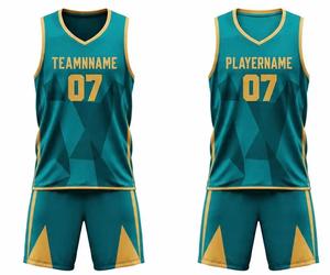 ชุดบาสเก็ตบอลแบบกำหนดเองขายส่ง พิมพ์ลายดิจิทัล แห้งเร็ว ระบายอากาศได้ดี ผ้าโพลีเอสเตอร์ 100% เสื้อบาสเก็ตบอลแบบไม่มีแขน - Product Image 6