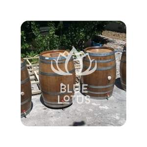 VENTE FLASH Baril en bois de lotus bleu 2025, baril artisanal de style chêne - Product Image 1