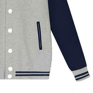 Diseño de logotipo personalizado de los hombres Stand Collar 100% algodón Letterman chaqueta de invierno nueva moda OEM de alta calidad - Product Image 6