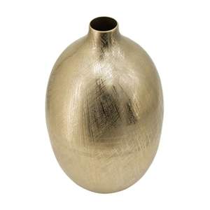 <b>Hand</b> Carved Brass-Plated Aluminum <b>Casted</b> Vase Weddings Tabletop Decorative Flower Urn in Coastal Style For Hotels Use Metal Vase - Product Image 6