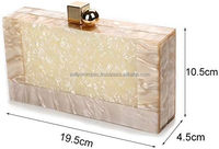 AALIYAN IMPEX Bolso de Mano Tipo Clutch de Resina con Diseño de Arte Folclórico Europeo para Mujer, Decoración y Regalo para Bodas, Modelo AI-R-C-30