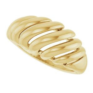 Stuller 14KY Fashion <b>Ring</b> <b>Dome</b> Design with 5206:765561P Series Elegant and Stylish - Product Image 5