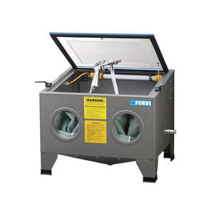 Benchtop <b>Sandblaster</b> Automatic Manual Cleaning Process for Deflashing Burningishing Shot Blasting Metal Material PLC Core - Product Image 1