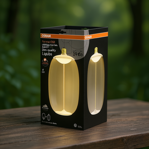 หลอดไฟคุณภาพสูง OSRAM OSR LEDEllipse/Oval Amb E27 แบบหรี่แสงได้ - Product Image 3