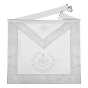 MASONIC PAST MASTER 100% LAMBSKIN <b>APRON</b> WITH WREATH HAND - Product Image 4