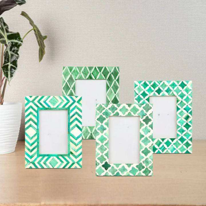 Marco de Fotos Personalizado Hecho a Mano con Incrustaciones de Hueso y Diseño de Mosaico Indio para Mesa, Hogar u Oficina, Ideal para Regalo - Product Image 2
