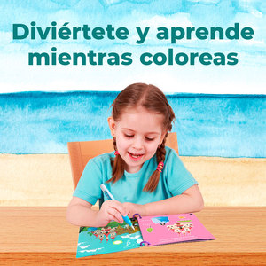 Libro da Colorare Magico per Bambini Attivabile con Acqua, Certificato EN71, Set di Giocattoli da Disegno in Cartone, Libro a Tema Divertente sul Trasporto - Product Image 5