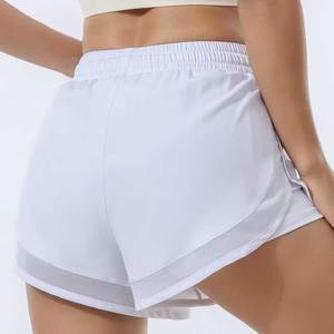 Shorts Deportivos de Secado Rápido para Mujer al por Mayor, Shorts de Entrenamiento Activos con Cintura Elástica de Doble Capa y Bolsillos, Shorts de Yoga - Product Image 3