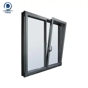 10% 关闭新设计铝/UPVC/PVC垂直滑动格栅设计钢门窗平开窗/遮阳篷/双层/Sin