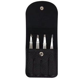 Pinzas de Cejas Curvas de Acero Inoxidable Personalizadas, Herramienta de Belleza para Depilación Facial, Antiestática, Cosmic - Product Image 5