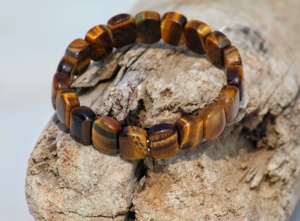 Pulsera ajustable con cuentas de ojo de tigre genuino Unisex, gemas Sameer de 8MM, joyería Natural de estilo religioso clásico para bodas - Product Image 3